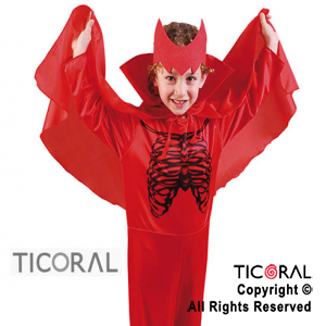 DISFRAZ DIABLITO NIO CAND T.1 C/VINCHA Y CAPA x 1